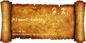 Himmel Kevin névjegykártya